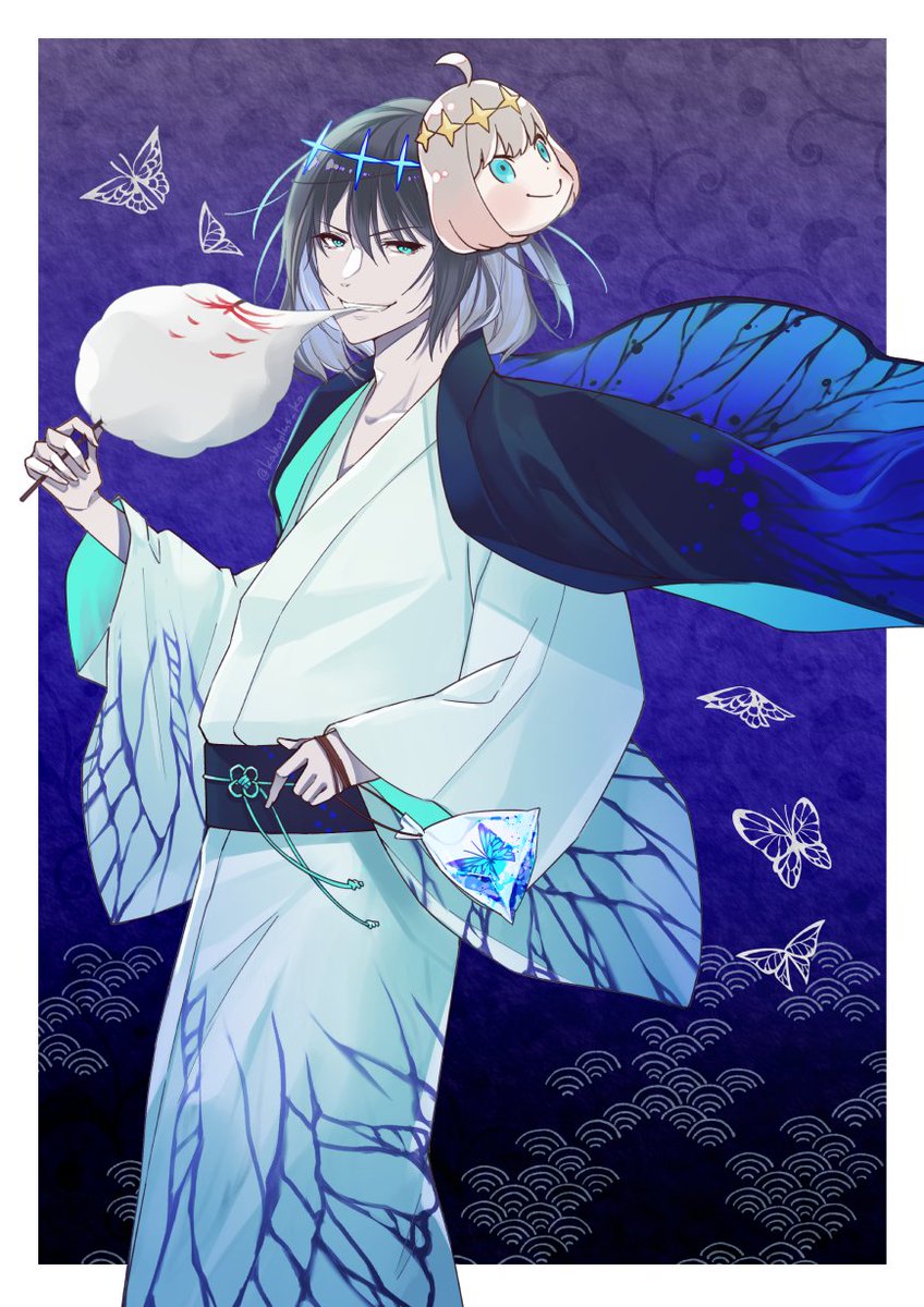 #今月描いた絵を晒そう
その①
オベロン多め🦋🦋 