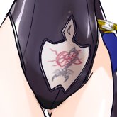 @human_pet_club 下腹部に刻まれた刻印が見えるようなデザインの衣装とか好きです。 