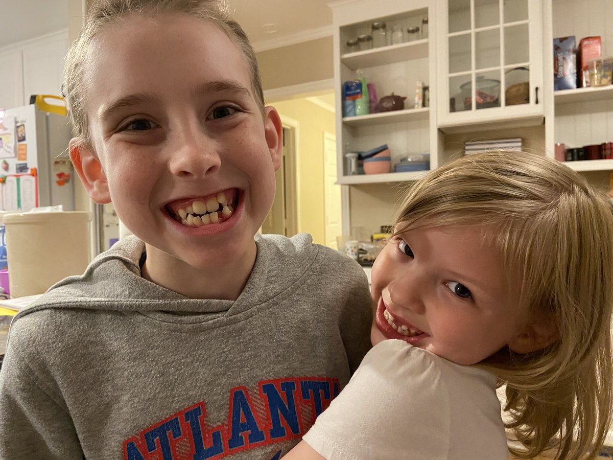 These two have finally pulled their teeth! Woohoo! 

(#RealMoment: The drama between the two of them pulling their teeth at the same time was enough to age me another 5 years. Hahaha)

#ZeejTheMachine (10yo)
#AriaIsJoy (6yo)