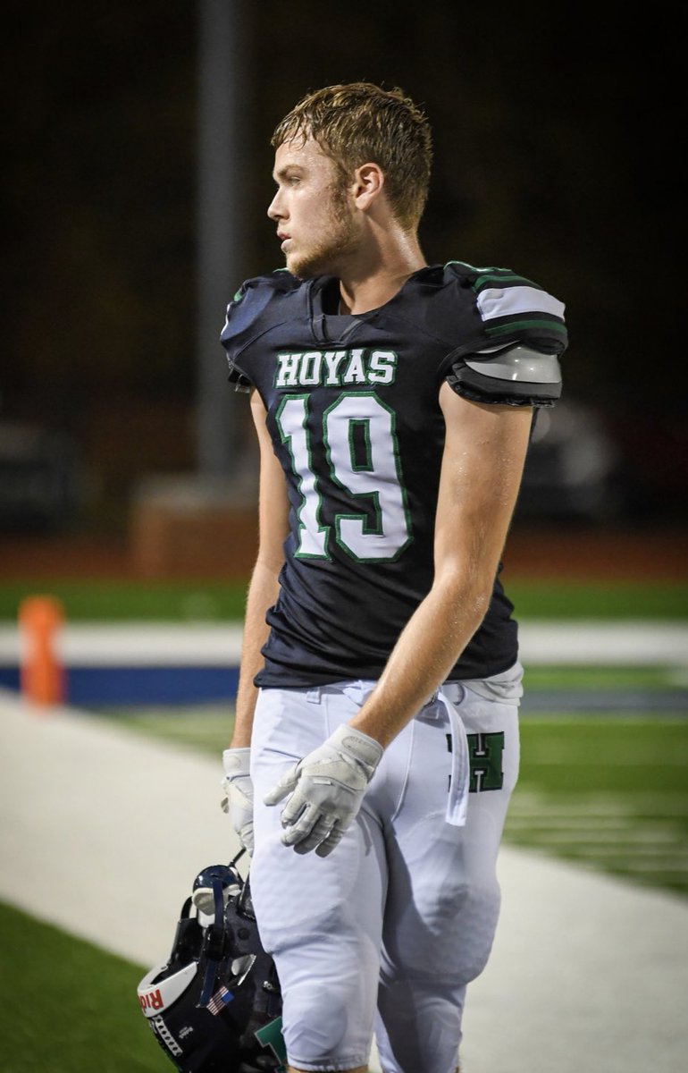 19TylerWells's tweet photo. 2nd half interception last night in our win over North Forsyth, my first this season. Great job to my teammates and coaches. #GoHoyas https://t.co/uNfwE0oqvC