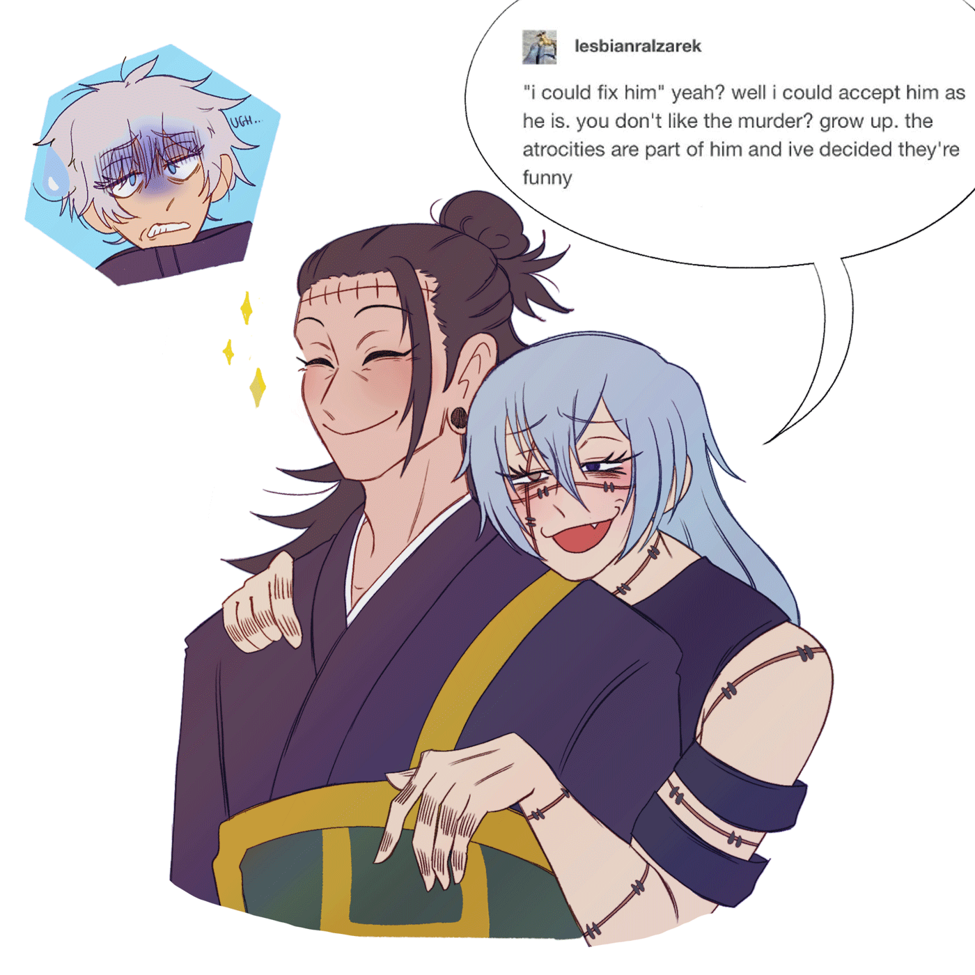 Gtmh Struggle Tweets How Their Conversation With Gojo Really Went Mahigeto Getomahi 偽夏真 呪術廻戦 腐術廻戦 Jujutsukaisen T Co 2a2pxdme Twitter