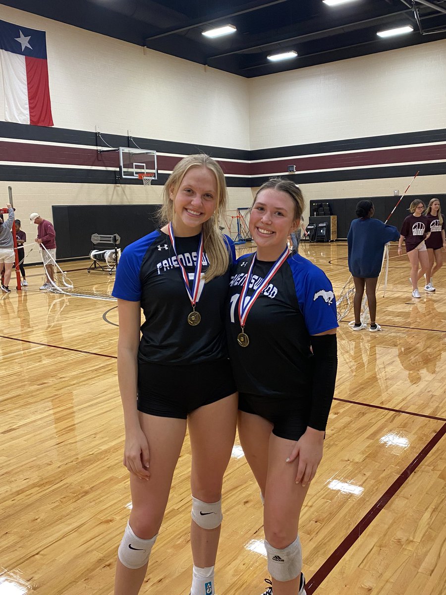 Finished tournaments with a bang! Varsity went 6-1 this weekend and ended with a two set win over George Ranch to win consolation! Proud of these girls and their fight! Congrats to <a href="/sarahjsitton/">sarah sitton</a> and <a href="/mhubbarddd/">megan hubbard</a> on being named all tournament team! 💙🏐🐴 <a href="/friendswoodisd/">Friendswood ISD</a>