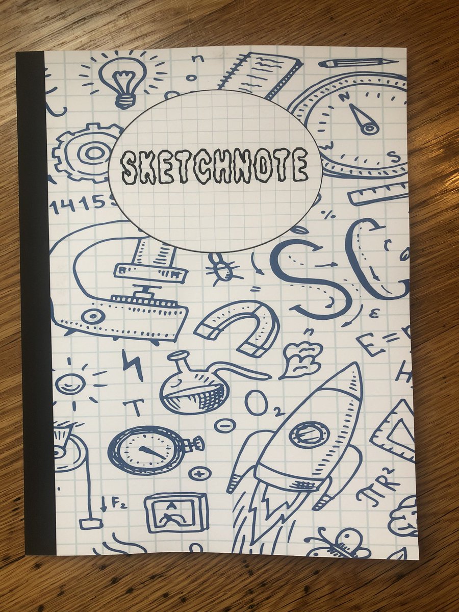 TannyMcG's tweet photo. Look, @JessicaFGWrites! A science #sketchnote notebook. #InkAndIdeas https://t.co/gxKa5jcI7J