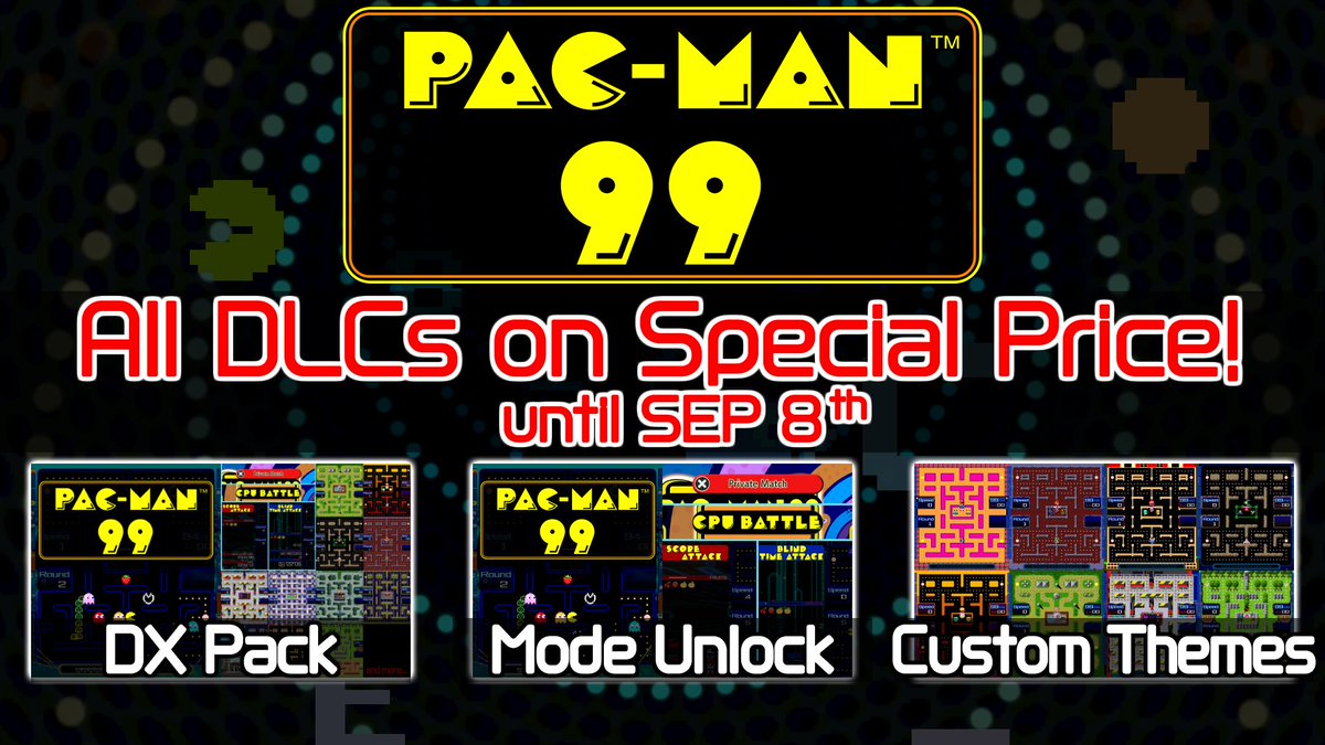 Pac-Man 99 Paid DLC Announced, Includes Additional Modes And Themes –  NintendoSoup