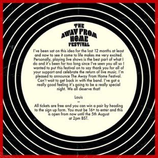 goldenxsaturday's tweet photo. In honor of the 28th and Louis tweeting, I’m doing my first giveaway!

#AwayFromHomeFestival Livestream Giveaway!

Rules:
- must be following me
- retweet this tweet
- closes 1 September

1 winner will be chosen! Good luck to all!

(giveaway valid only if this tweet > 50 RTs) https://t.co/yVKcLIuleQ