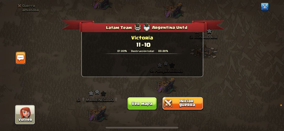 Latam Team (@latamfamily) on Twitter photo Pasando a la siguiente ronda en la <a href="/MastersCup2021/">MASTERS CUP</a> Una guerra con 2 Fail time, pero logrando defender.
Gracias por el Stream <a href="/KaddielC/">KADDIEL</a>
Lineup: <a href="/VivianCoC/">Vivián</a> <a href="/MemoryDoom/">MemoryDoom</a> <a href="/PepeMo261/">Pepe Mo 愛</a> <a href="/EmersonPrez15/">Emerson Pérez</a> <a href="/Rodi_rod_/">Rodi rod</a> #GoLatamTeam Pasando a la siguiente ronda en la <a href="/MastersCup2021/">MASTERS CUP</a> Una guerra con 2 Fail time, pero logrando defender.
Gracias por el Stream <a href="/KaddielC/">KADDIEL</a>
Lineup: <a href="/VivianCoC/">Vivián</a> <a href="/MemoryDoom/">MemoryDoom</a> <a href="/PepeMo261/">Pepe Mo 愛</a> <a href="/EmersonPrez15/">Emerson Pérez</a> <a href="/Rodi_rod_/">Rodi rod</a> #GoLatamTeam