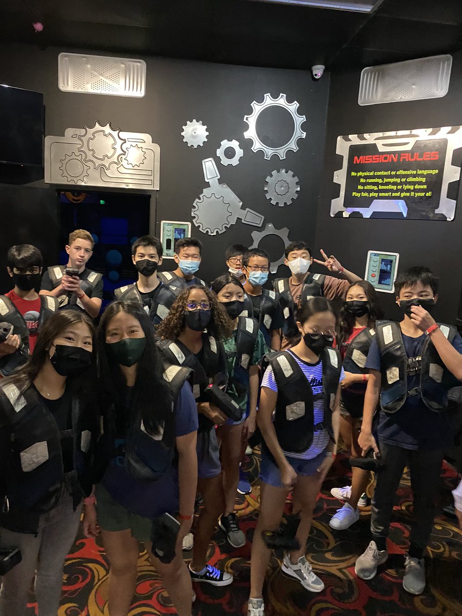 JordanHSOrch's tweet photo. Turns out orchestra kids rock at laser tag!! https://t.co/IE8mU2zuCF