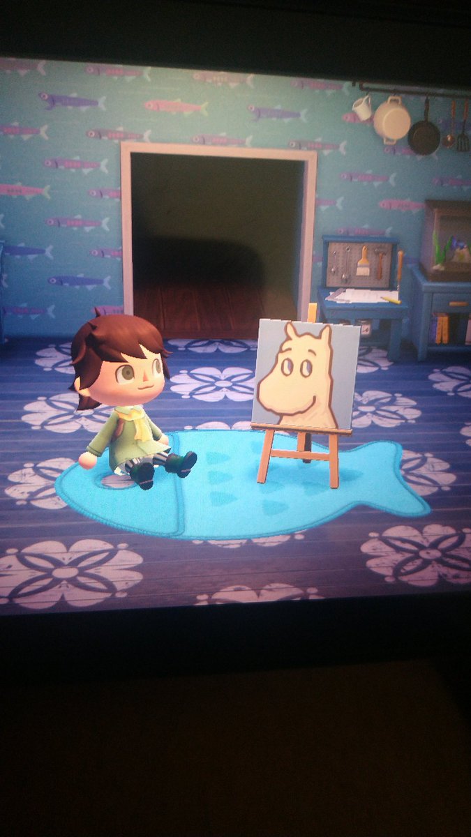 KidDynam0's tweet photo. Made a new flag for the town!
#moomin #snuffkin #ACNH #ACNHDesign #NintendoSwitch #AnimalCrossing https://t.co/xhBgKCFo2g