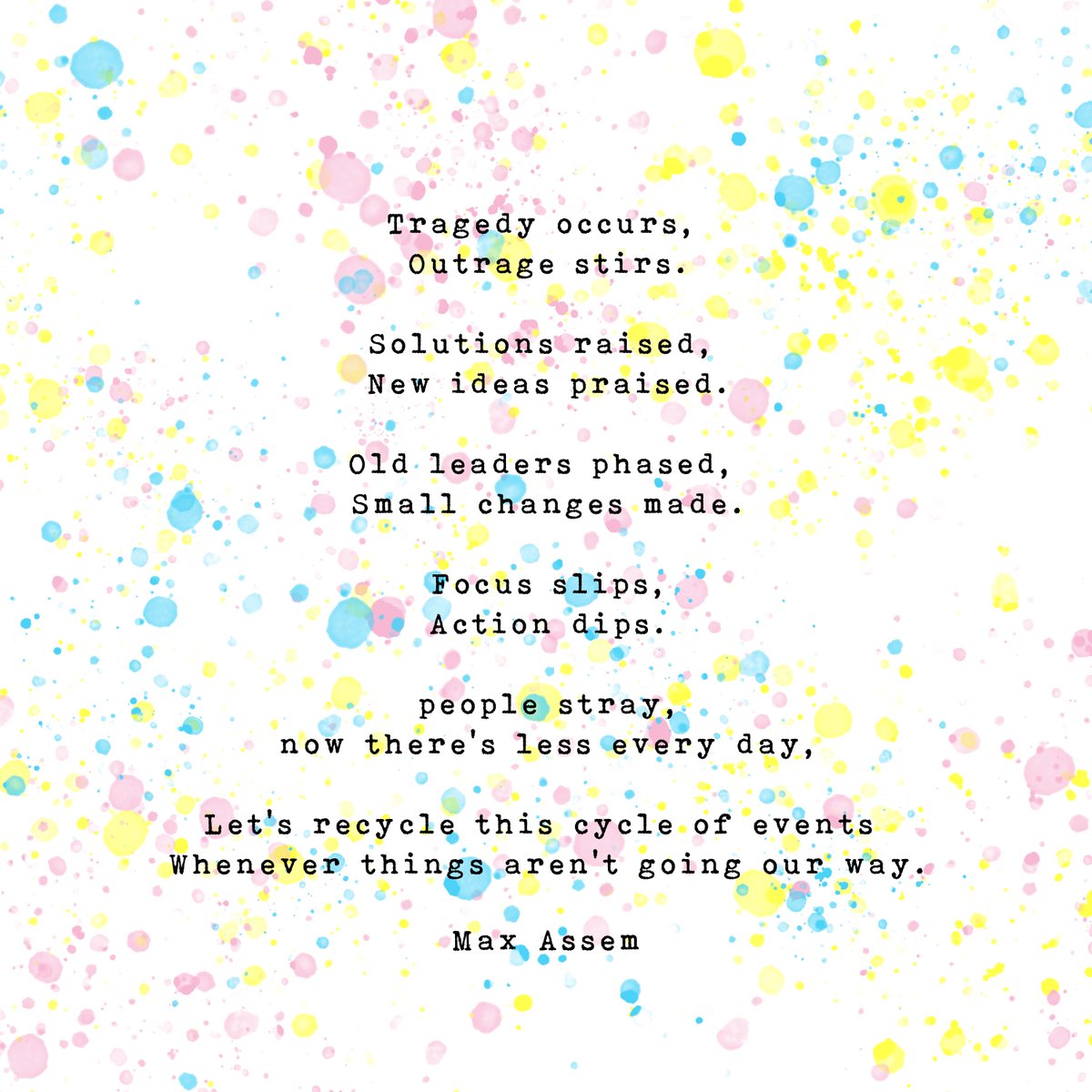 assem_max's tweet photo. Blotches on a page #1: Tragedy Occurs
Will release this week and then one poem hopefully every week will be made available or one everyday if all goes well :) #CNFT #ADA #Cardano #NFT #Poem https://t.co/mqXpozlgD1
