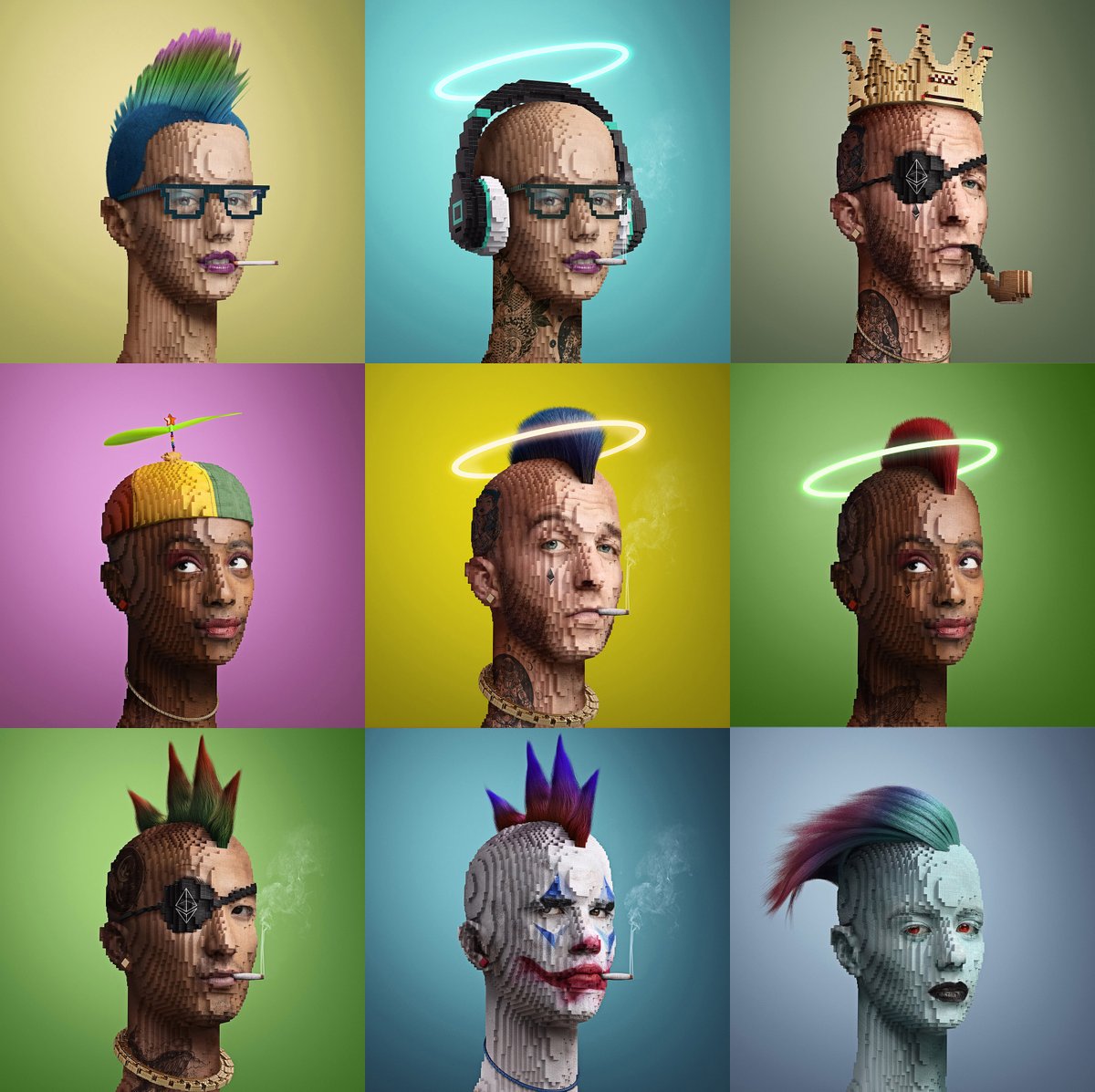 artofruben's tweet photo. Would love to connect with all the @blockheadpunks, so if you are part of the family just say hi!
#BlockHeadPunks #NFTCommunity https://t.co/Br3H4yHibV