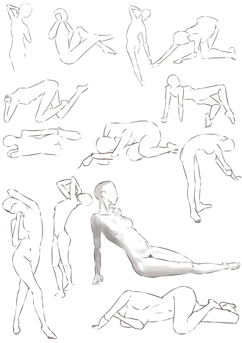 久々にクロッキーやったら全然描けなくて草 