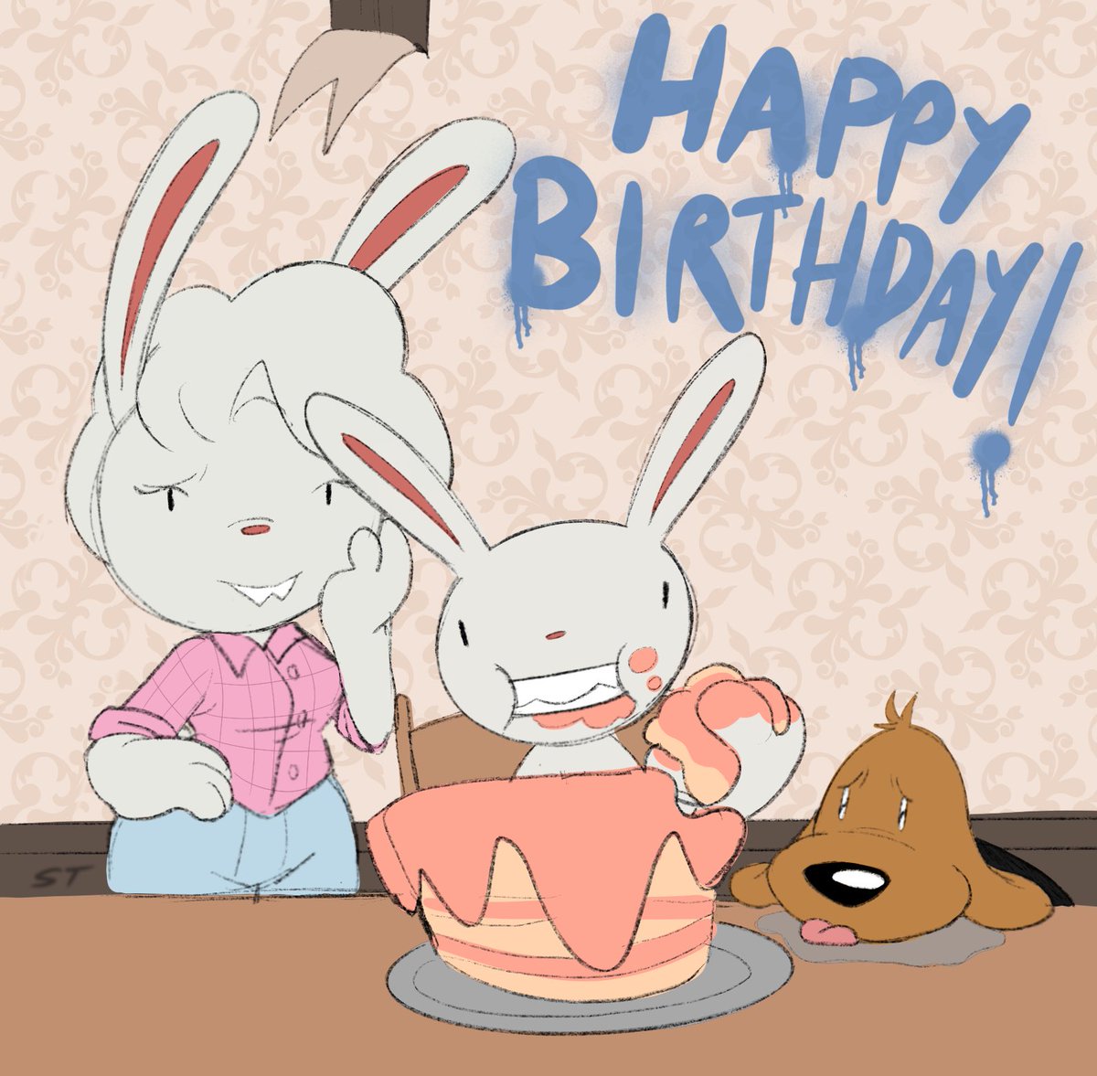 scaredtomST's tweet photo. Maxβs mom and lilβ Sam celebrating lilβ olβ marketable Maxβs birthday!! Happy birthday you little bastard!!
#samandmax #MaxWeek2021 https://t.co/22vwmxflPi