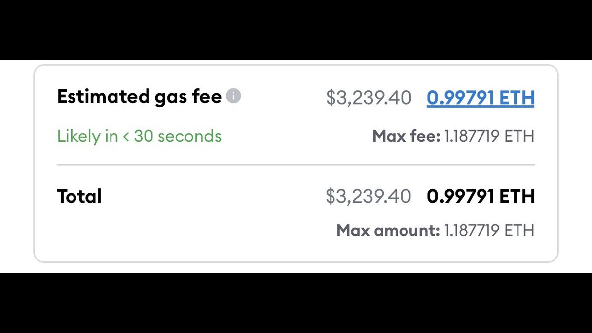 cyber68w's tweet photo. WTF is going on with $ETH gas fees on @MetaMask?

🤯🤯🤯🤯

#Ethereum #GasFees #ADA #Crypto #Cryptocurrency #ETHnews #NFTs #CryptoSignals #CryptoNews #BTC #Bitcoin #Coinbase #MetaMask #DeFi #AtlCoins #GasFeesTooHigh #LowerGasFees #RidiculousGasFees #StupidHighGasFees #HighGasFees https://t.co/TYA926XGHP
