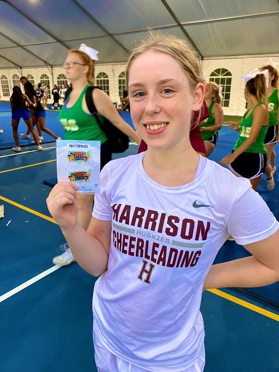 The “Pin it Forward” award is one of the special duties of a <a href="/UCAupdates/">UCA</a> staffer to recognize a camper for a quality, such as leadership, that has made them stand out during camp. BIG CONGRATS to Jocelyn from Varsity for winning this award! <a href="/htown_huskies/">Harrison Athletics</a> #HuskyPride