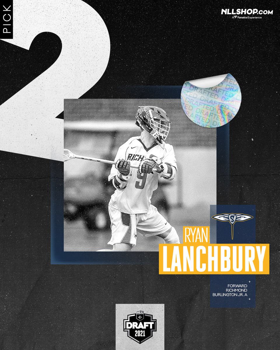 With the 2nd pick in the 2021 #NLLDraft,  <a href="/GeorgiaSwarmLAX/">Georgia Swarm Professional Lacrosse</a> select Ryan Lanchbury.

(Forward, <a href="/SpiderMLAX/">Richmond Lacrosse</a> X @Burlyjralax)