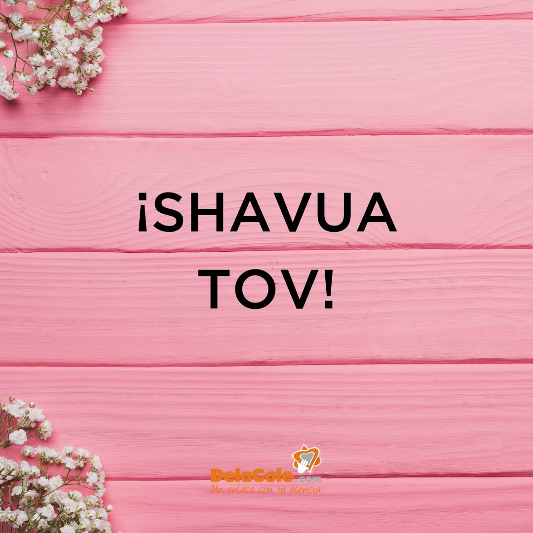 webdelacole's tweet photo. ¡Les deseamos una muy buena semana!
#delacole #shavuatov https://t.co/mgLnluc1jy