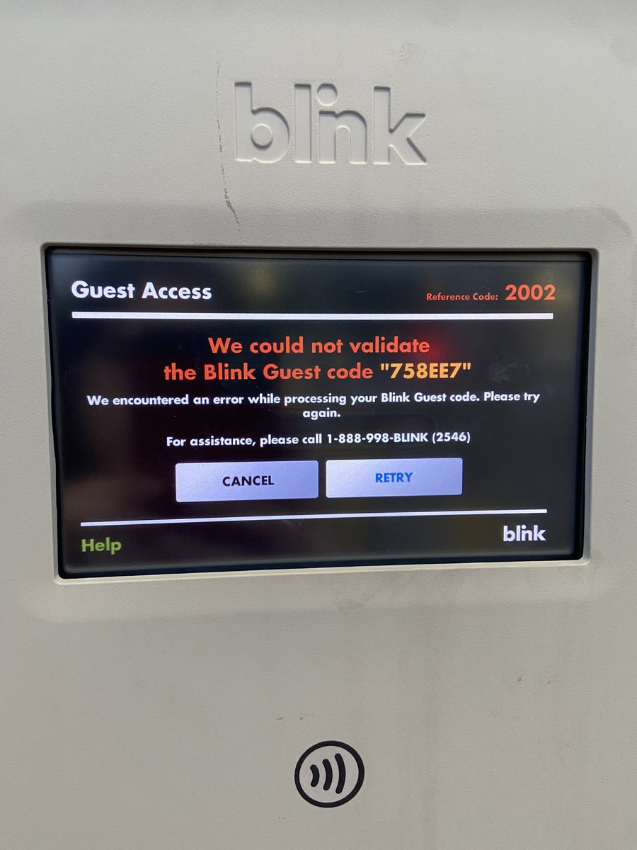 hello__noelle's tweet photo. @BlinkCharging trying to charge but my code and app aren’t working. Any suggestions? https://t.co/Osou0fHM1L