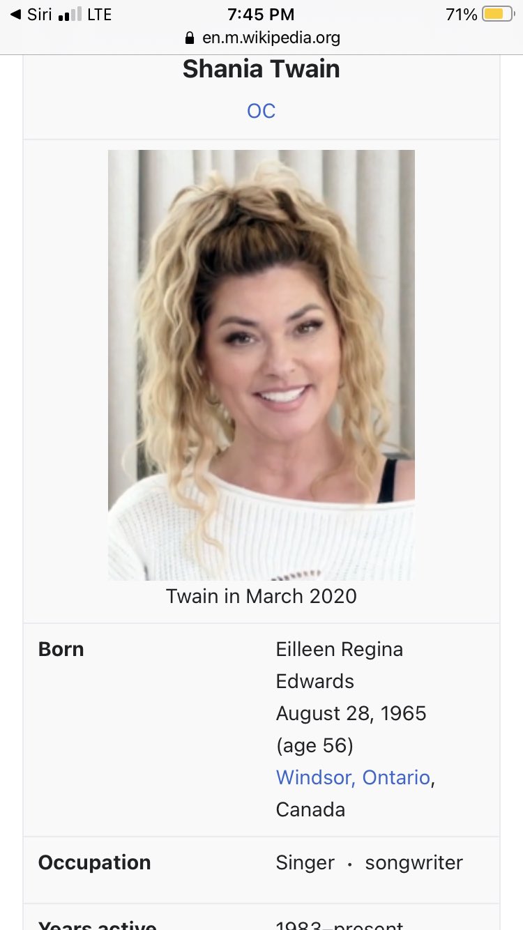 HAPPY BIRTHDAY SHANIA TWAIN 
