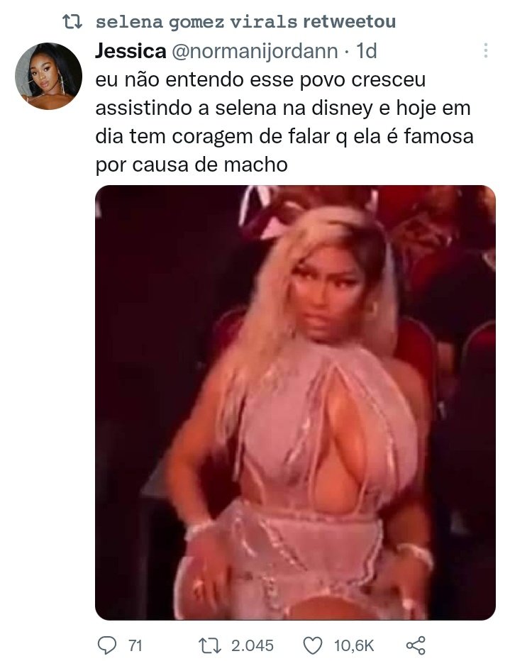 selena gomez virals deu rt meu tweet, ganhei o meu minuto de fama no fandom