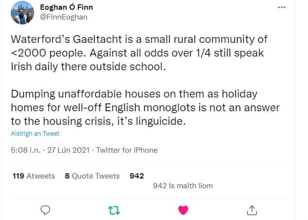 Metradell's tweet image. #linguicide #dyinglanguage #languageextinction #gaeilge #irish