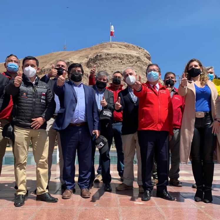 Gob_Interior's tweet photo. Hoy el Jefe de la DGI @pgalilea participó de la gira #ReactivateChile organizada por la @AmuchChile para fomentar el desarrollo del empleo en la región de Arica y Parinacota junto al DPR @rerpels https://t.co/QaCCzUXDD3