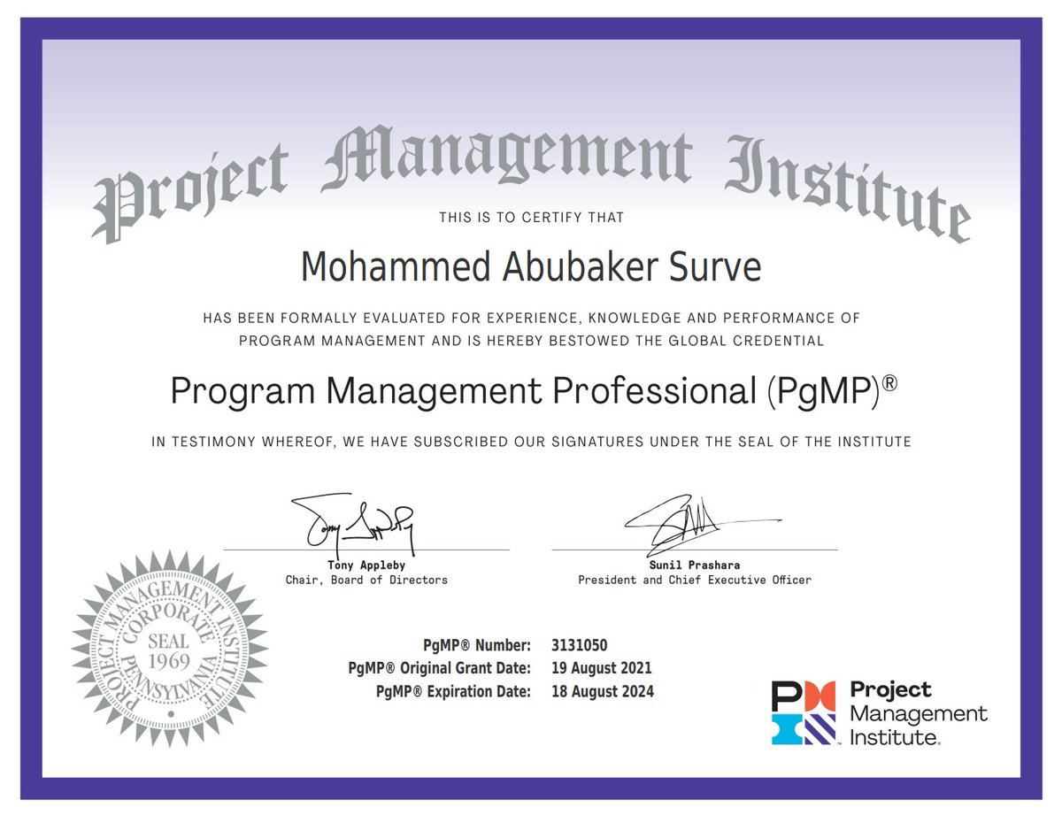 addonskills's tweet image. Thank you, Mr. Abubaker, for trusting us as your #PgMP certification training partner. We welcome you to the elite PgMP club.
#addonskills #programstrategy #strategicalignment #programgovernance #pgmpcourse #pgmptraining #pgmpexam #addonskillssuccessstories #addingskillstolead