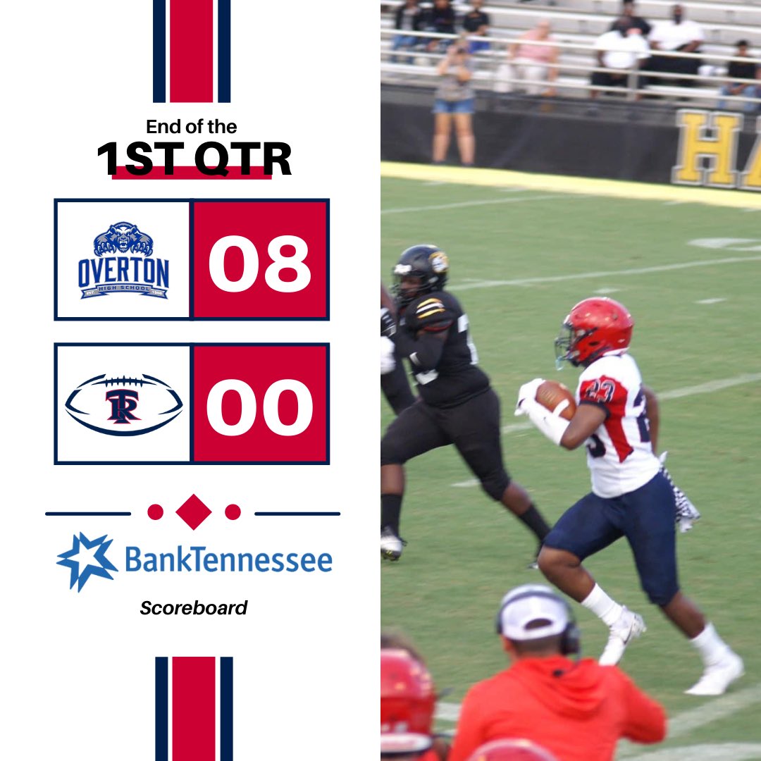 Rebels trail Overton at the end of the first quarter 8-0.