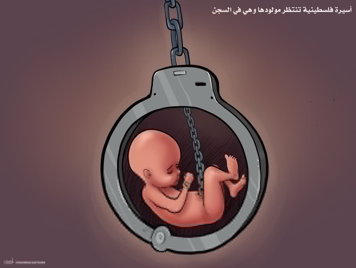 QudsNen's tweet photo. Pregnant Palestinian prisoner Anhar Al-Deek is very close to giving birth inside Israeli detention. 

Cartoon by Ahmad Rahma

#SaveAnhar
#FreeAnhar https://t.co/bBD0cx4yXu