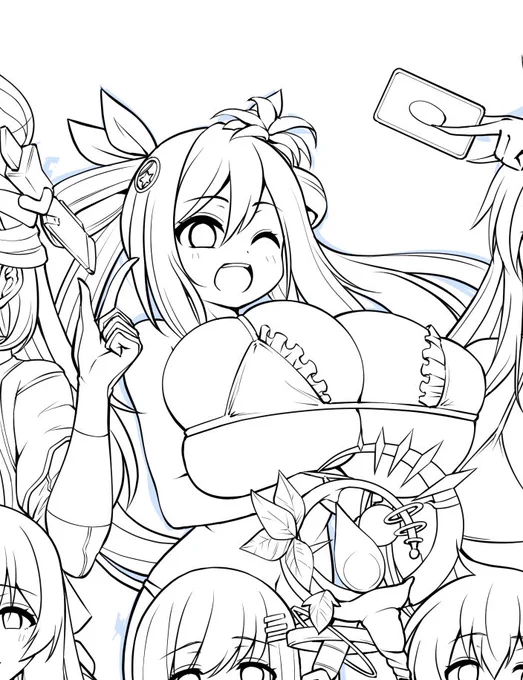 本日一人目、アリアネちゃん。ほんとしばらくロリ爆乳は勘弁だ…俺には描けん…!! 
