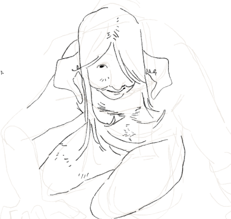 cannot stop drawing naked ryder for some reason 