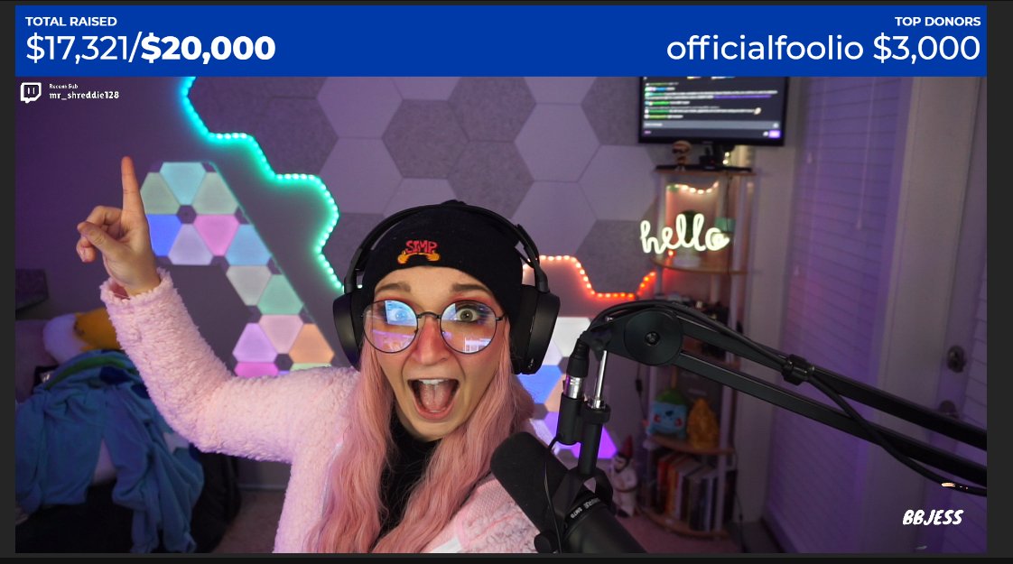 bbjess's tweet photo. WE ARENT STOPPING TIL WE HIT 20K!

@softgiving @AmericanCancer #charitystream 
 #TwitchPartner #charity #Cancer 
https://t.co/j6zC3ZMLYc https://t.co/fXBMYZSCyc