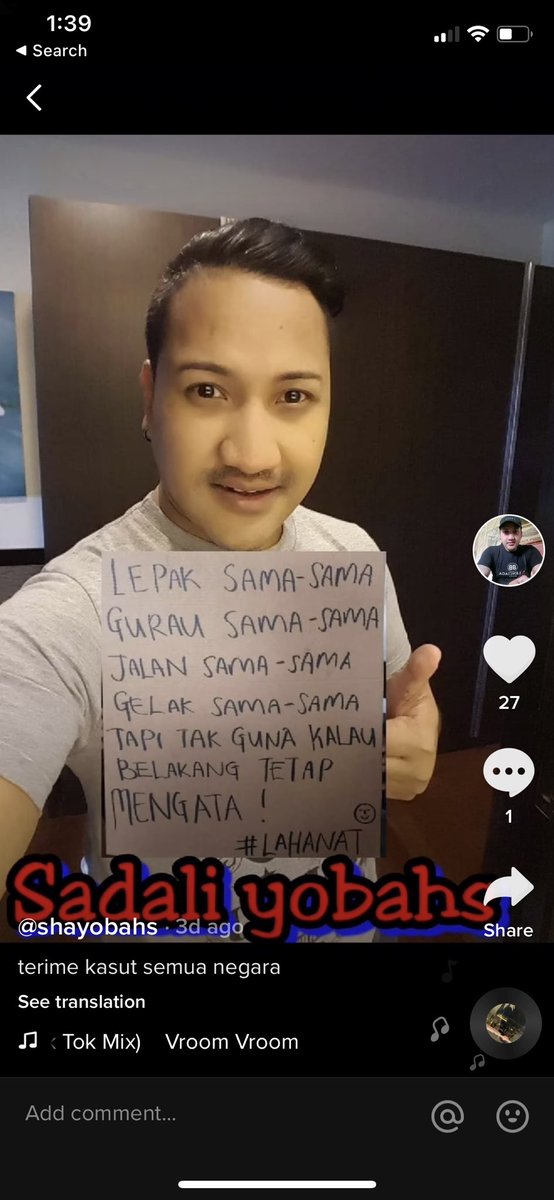 skullfucker2's tweet photo. LEPAK SAMA SAMA GURAU SAMA SAMA JALAN SAMA SAMA GELAK SAMA SAMA TAPI TAK GUNA KALAU BELAKANG TETAP MENGATA!#LAHANAT https://t.co/yPEPXC7OWW