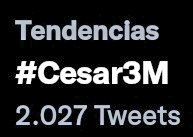 OnlyPantojitaCJ's tweet photo. ARGENTINA TAN ESPERADA TENDENCIA!!!!!!! @Cesarpantojaa
#Cesar3M https://t.co/Pf61gz5etk