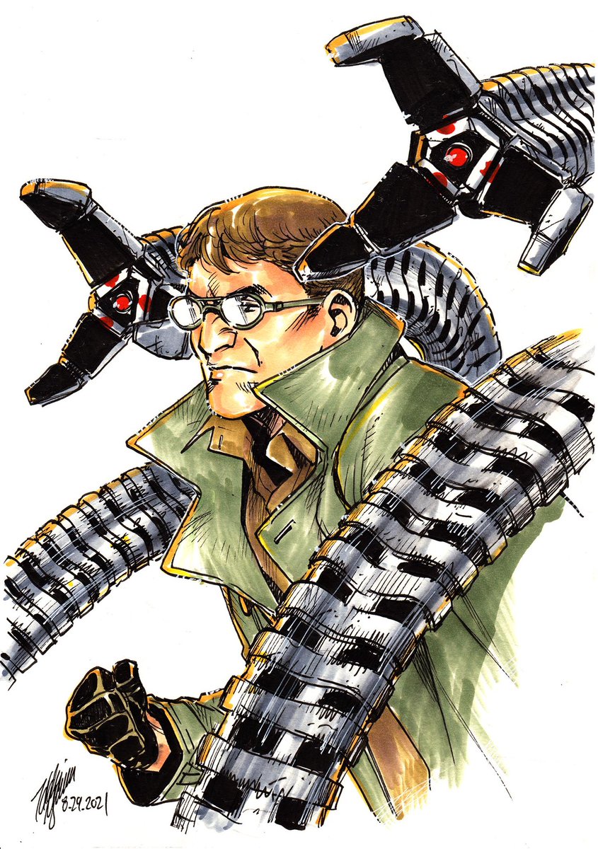 Takeshi Miyazawa Doc Ock From My Live Stream You Can Watch Me Draw It On My Instagram Or Youtube Channel Thanks Docock Spiderman Takmiyazawa T Co Naebwsxhsy