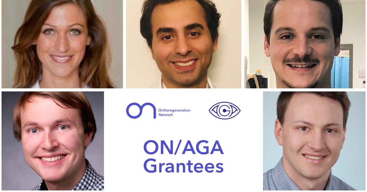 Congrats Xaver, Lena, Robert, Tobias, Babak, Kristina, Daniel and Julius for the 2021 ON/AGA Education Grant. #orthoregeneration #aga21 #education #grant