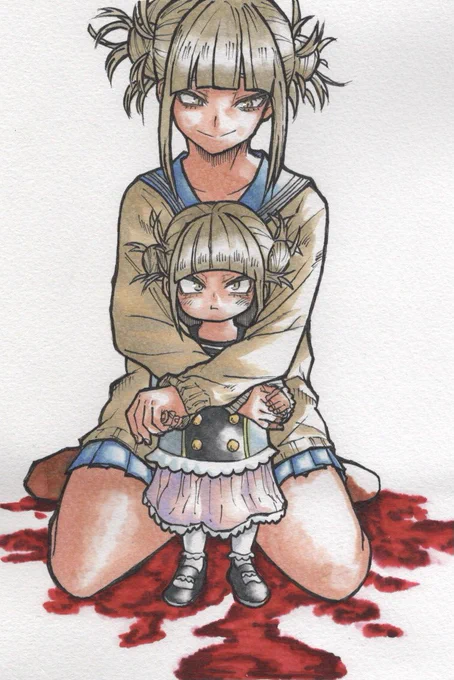 トガです(_・ω・)_ババァン!!
 #僕のヴィランアカデミア  #模写 