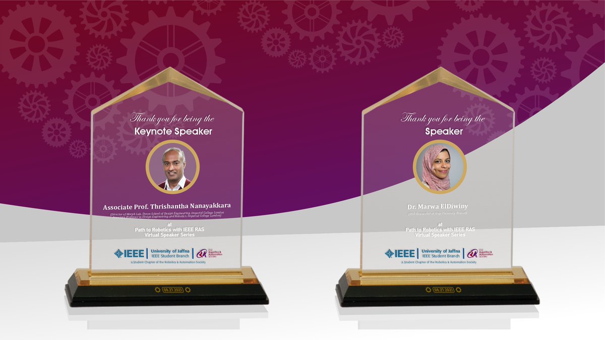 Ieeerasuoj's tweet photo. Thank you Dr.Thrishantha Nanayakkara and Dr. Marwa ElDiwiny for joining us on the first session of the 𝗩𝗶𝗿𝘁𝘂𝗮𝗹 𝗦𝗽𝗲𝗮𝗸𝗲𝗿 𝗦𝗲𝗿𝗶𝗲𝘀- 𝗣𝗮𝘁𝗵 𝘁𝗼 𝗥𝗼𝗯𝗼𝘁𝗶𝗰𝘀 𝘄𝗶𝘁𝗵 𝗜𝗘𝗘𝗘 𝗥𝗔𝗦.

#IEEE #IEEERAS #VIRTUAL_SPEAKER_SERIES #PATHTOROBOTICS #IEEERASUoJ https://t.co/3kHodNgZc5