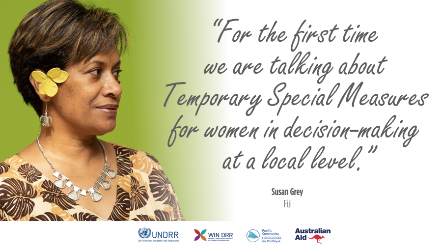 In the first article of a series on female leaders from across the Pacific, Susan Grey of <a href="/femlinkpacific/">femLINKpacific</a> suggests that a quota of advisory counselors' roles should be reserved for women to ensure equal leadership. <a href="/wrdhub/">Women’s Resilience to Disasters</a> bit.ly/32Lzt0c