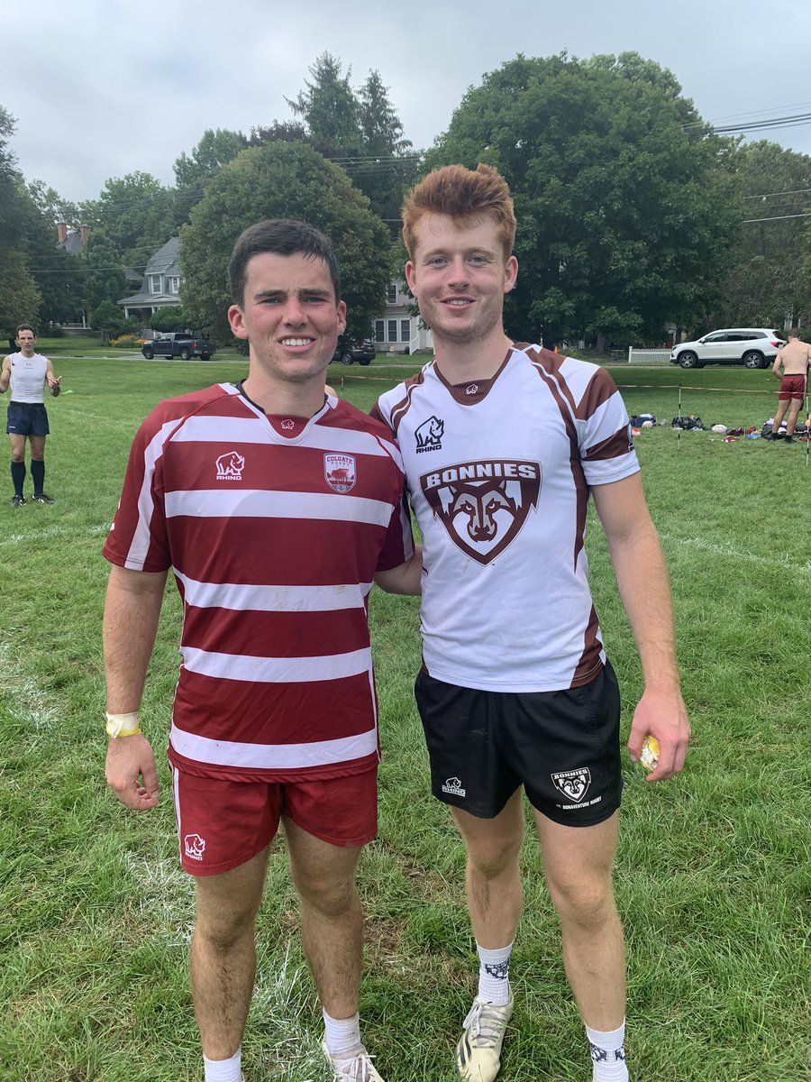 Prep Rugby alums Tommy McHale (‘21) and Ultan Horrigan (‘19) played a match today when <a href="/SBURugby/">St. Bonaventure Varsity Rugby</a> visited <a href="/ColgateMRugby/">Colgate Men’s Rugby</a> to kick off their falls seasons.