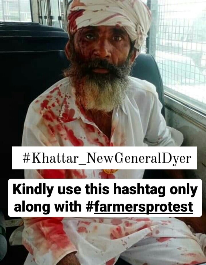 mxnnkaur's tweet photo. #Khattar_NewGeneralDyer is the hashtag which needs to boost up! Dnt use another hashtag for the same content!

#FarmersProtest https://t.co/CpP01SWL0a