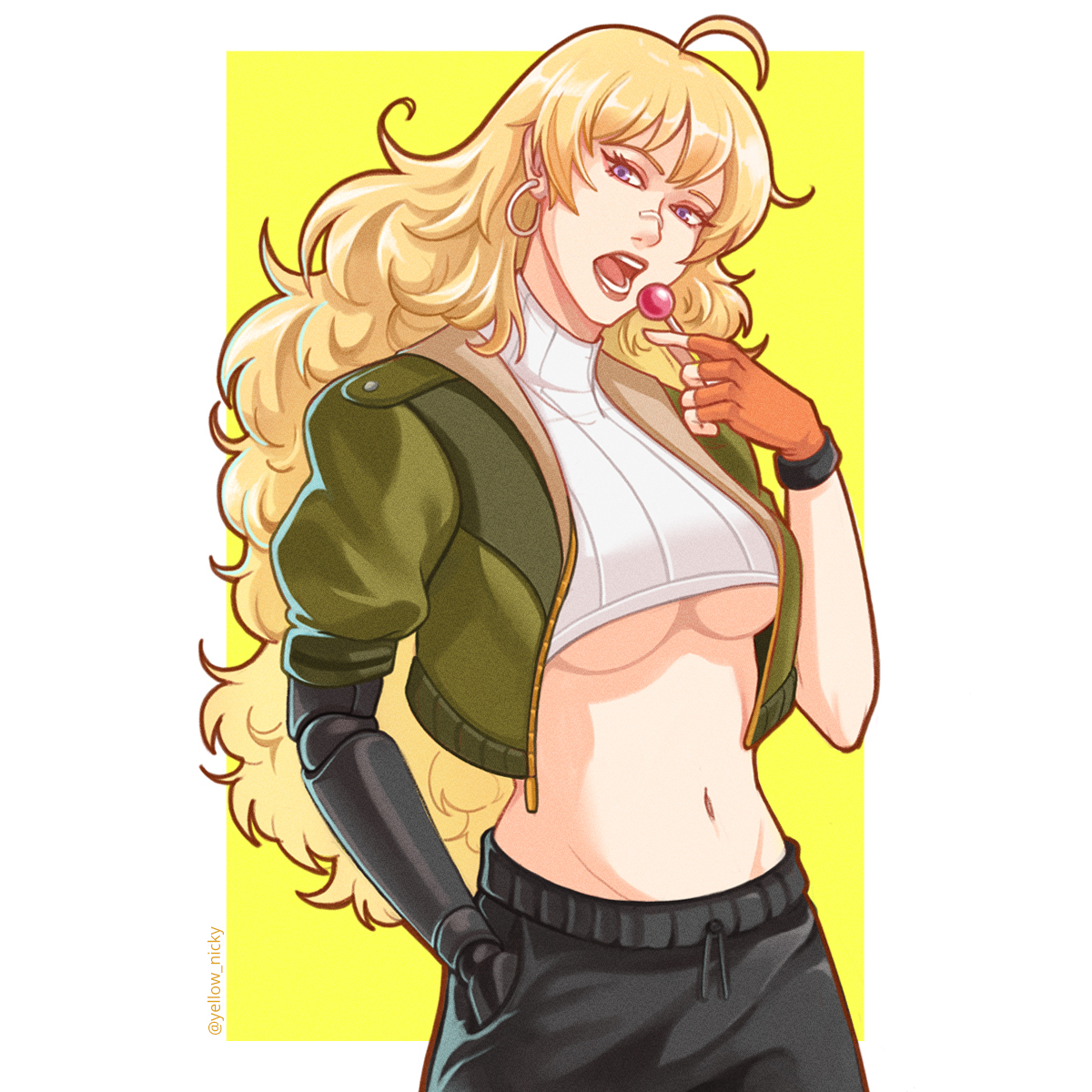 yellow_nicky's tweet photo. 🔥 Yang 🔥 
Shirt Cut Meme
Just didn't had time to draw the free space lol 
.
.
.
#RWBY #YangXiaoLong #RWBYfanart https://t.co/2FUV89oQiB