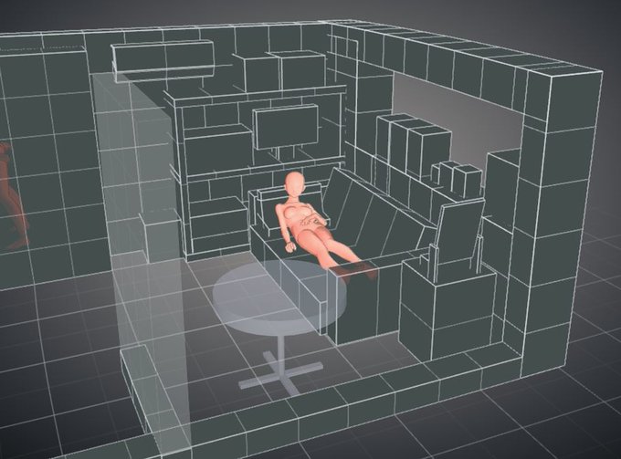 こっちだ完成 ブロック生やして傾けてよくこんな手間かけたもんや 