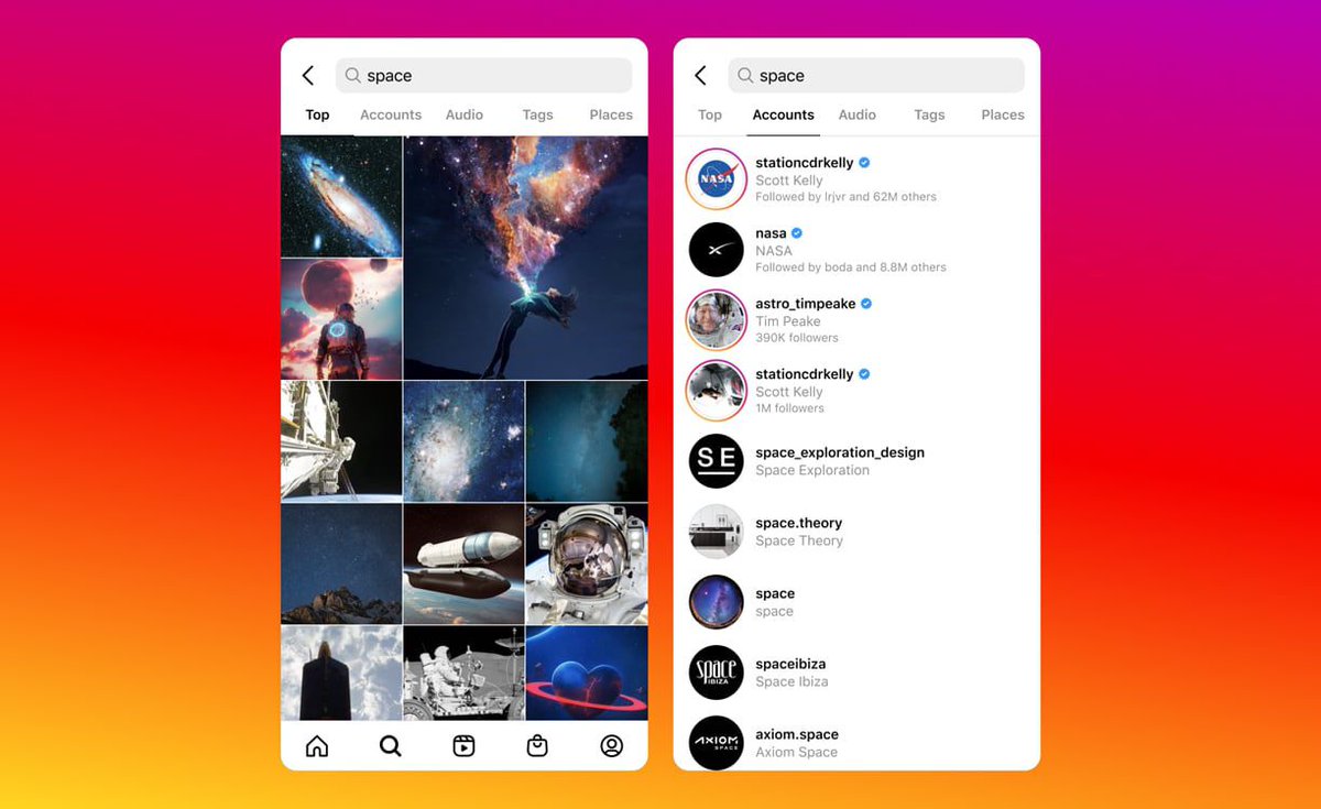 Instagram’s improved search could help close the gap with TikTok