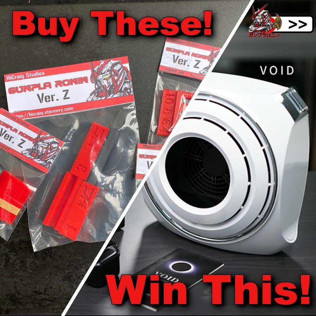 HiCraigStudios's tweet photo. Be your own Ronin and WIN!
.
.
From August 27th - September 10th, all orders placed thru my store will be automatically entered to win a gunprimer void courtesy of @gunpla_ronin
.
Contest open to U.S. and Canadian residents only.
.
.
What are these tools… https://t.co/P2vxsHL0la https://t.co/ZJjzcB6E9G