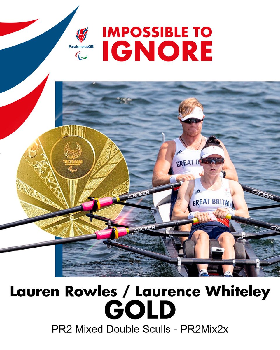 ParalympicsGB's tweet image. And it’s GOLD for @itslaurenrowles and @LaurenceW_GB 🥇

They retain their Rio title!

#ImpossibleToIgnore 
#Paralympics