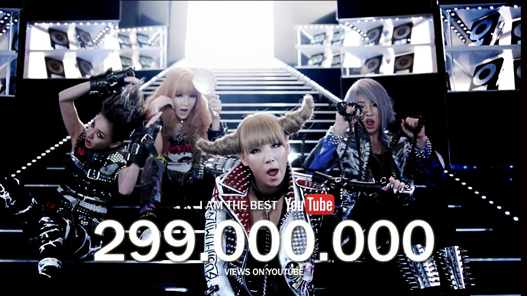 2NE1Achievement's tweet photo. 'I AM THE BEST' surpassed 299 MILLION views with 2.7M likes on Youtube. still the most viewed and liked 2nd generation girl group music video on the platform. 
#2NE1 @chaelinCL @krungy21 @haroobomkum @mingkki21 https://t.co/VO6U4OUai0