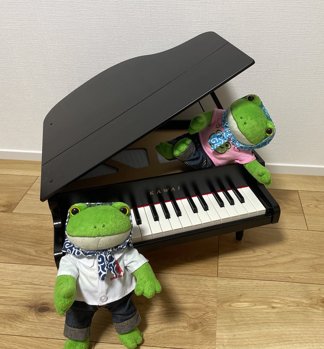 gichorabbit's tweet photo. 🐸🐸久しぶり〜💕
もう忘れられてるかも💦
コロナが落ち着かないので、ずっと家で遊んでるカエル達です
ぬいぐるみ友達のみんなも元気で過ごしてますように🙏

#久しぶりの投稿 #ぬいぐるみ #コポー https://t.co/MfbEOZBybE