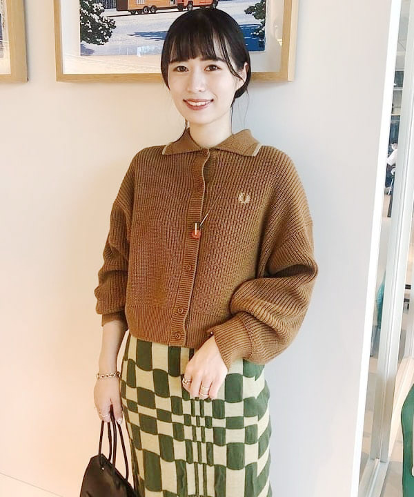 FRED PERRY × Ray BEAMS / 別注 シャギー カーディガン