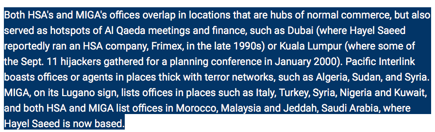 MancunianQuiet's tweet photo. This thread details documented Top-Level-Terrorism-Funding from 1982 to 2007: referenced with names dates places &amp; proof of links to state agencies too

1988
#HSAGroup opens #PacificInterlink at same time #alQaeda started. They've matching global footprints &amp; suspect finance https://t.co/PxRze7HsBn