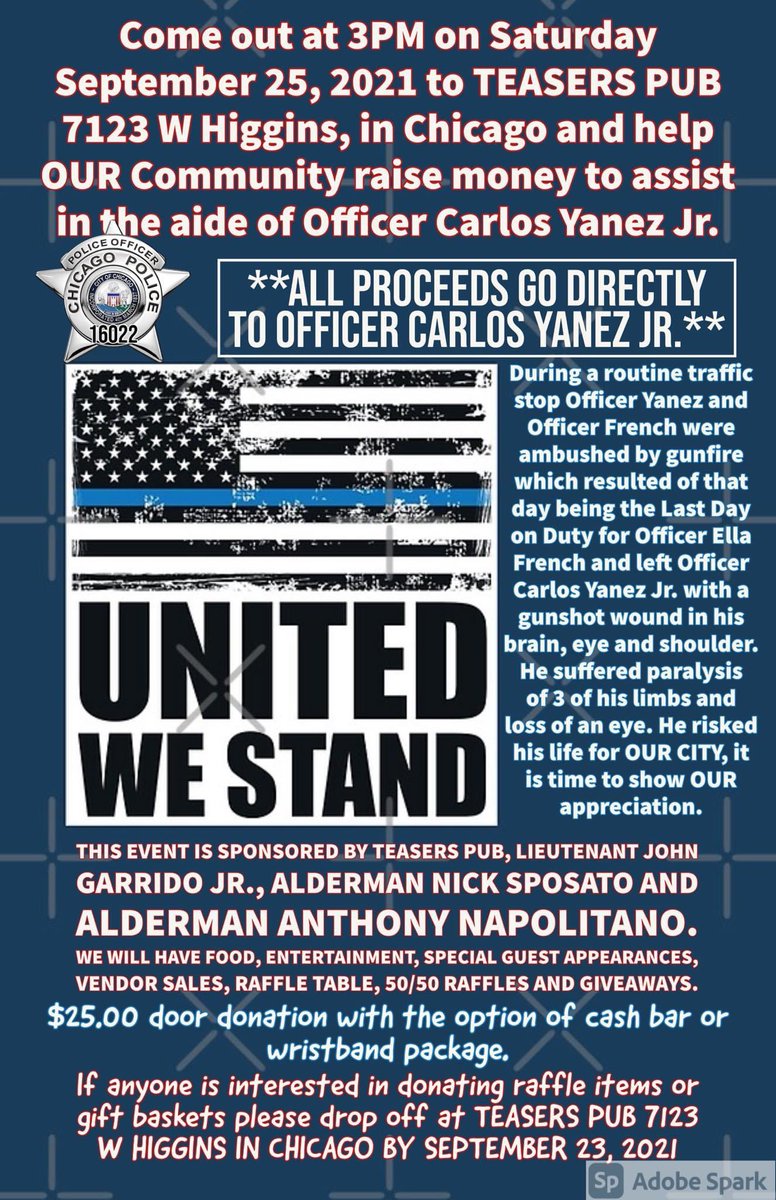 MaryEspo7240's tweet photo. Please come out to TeasersPub on Sept  25th to support Carlos Yanez Jr. https://t.co/rujDVRuPSm